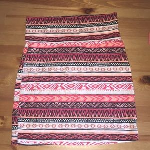 Aztec mini skirt